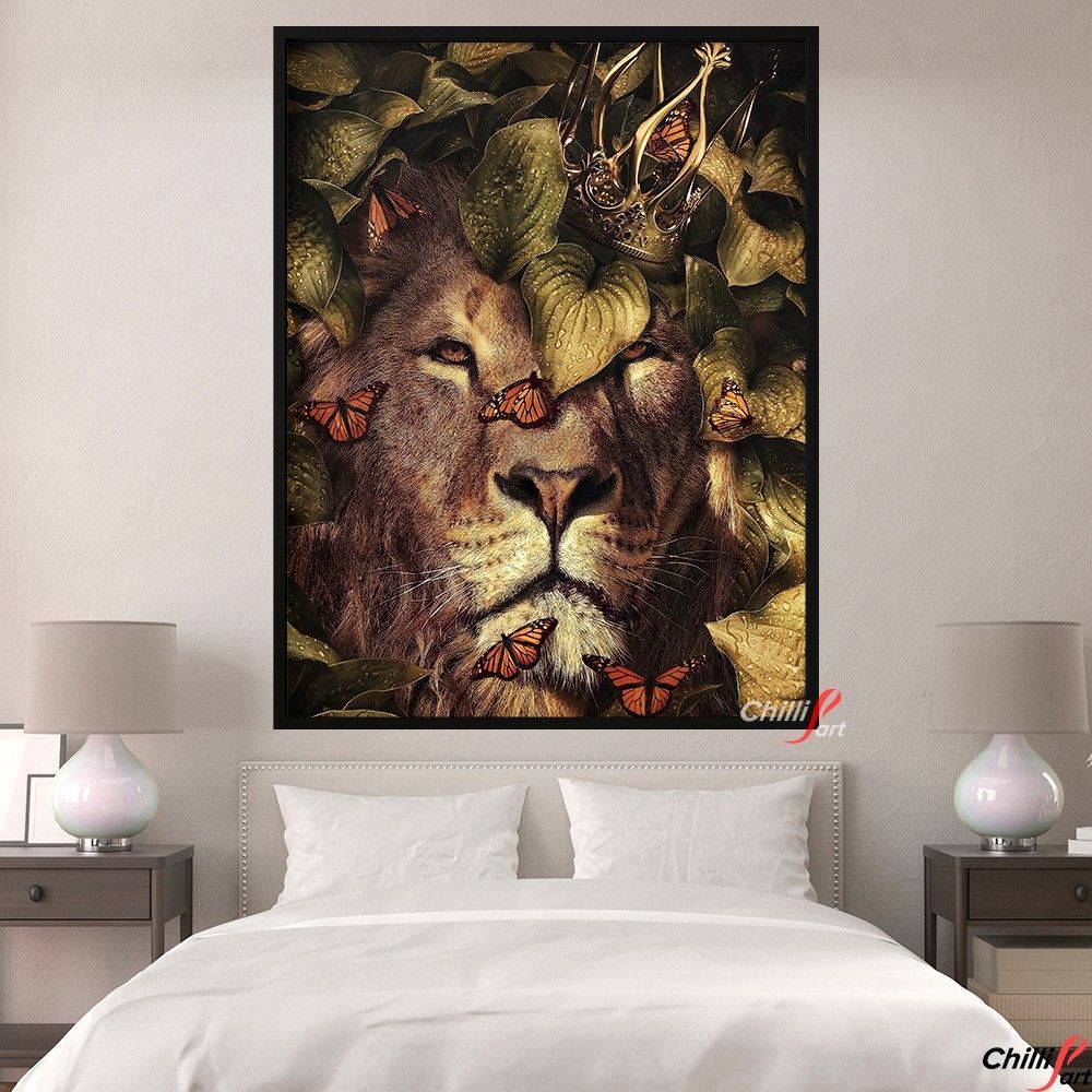 Картина Lion and Butterflies