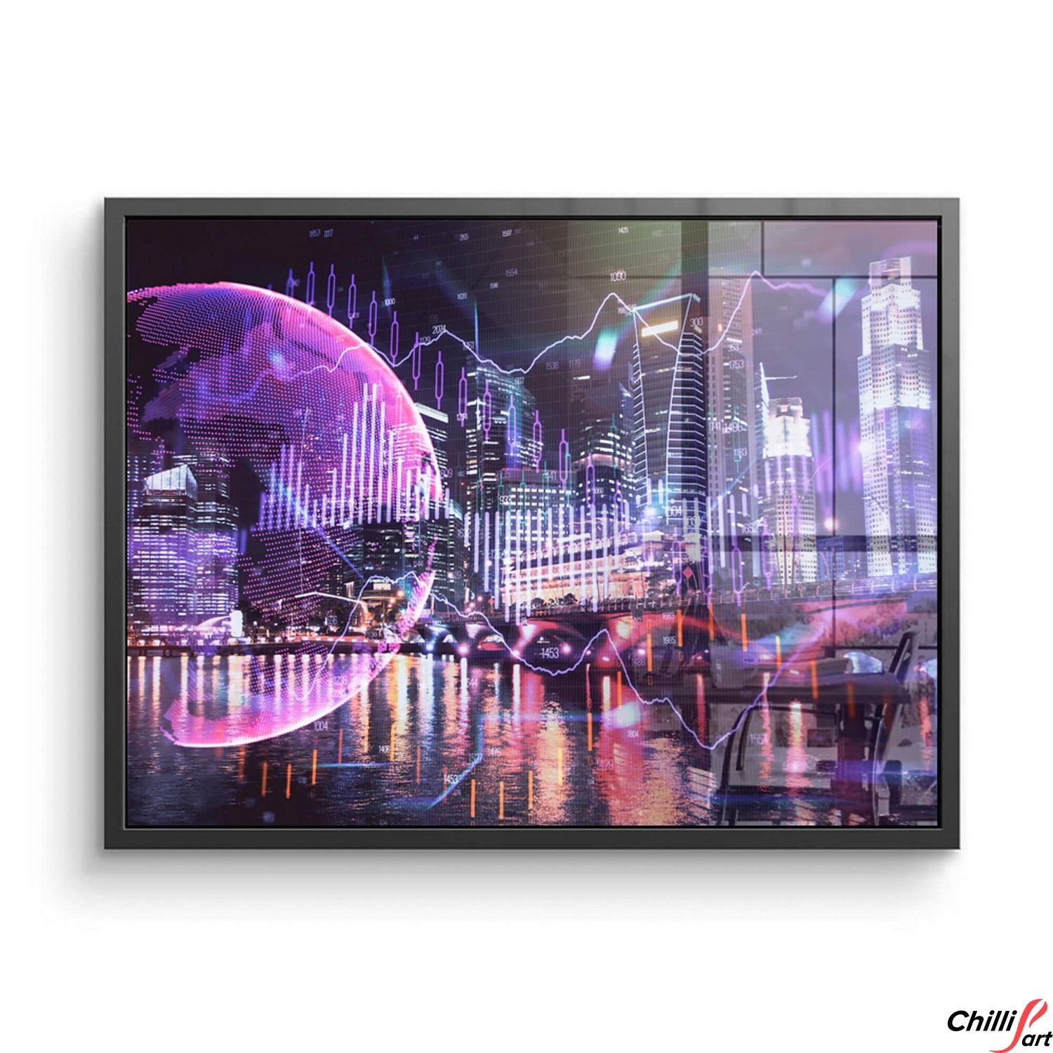 Картина Futuristic City 1105