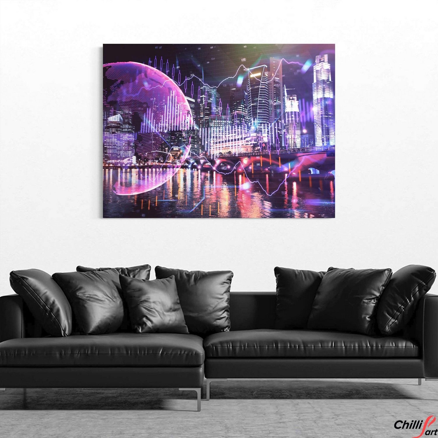 Картина Futuristic City 1105