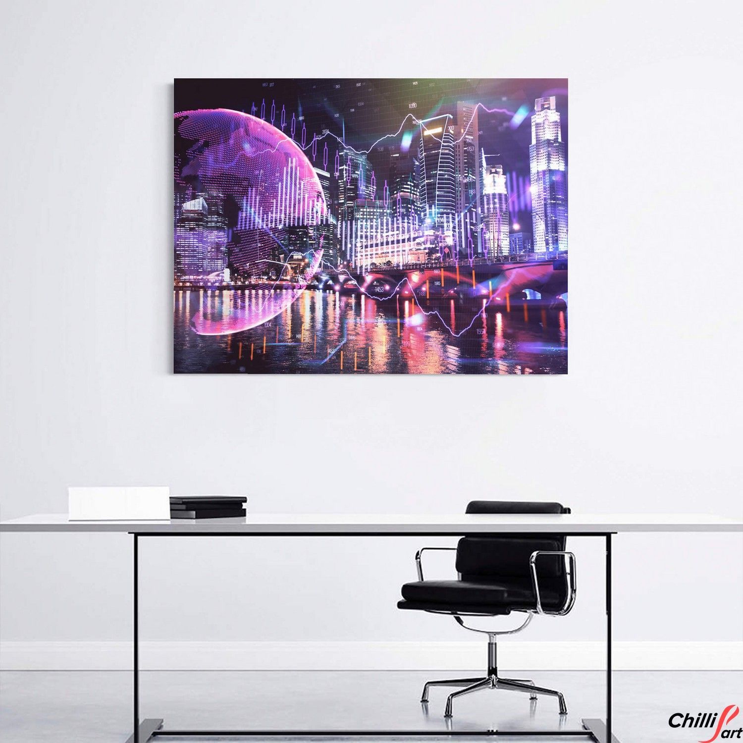 Картина Futuristic City 1105