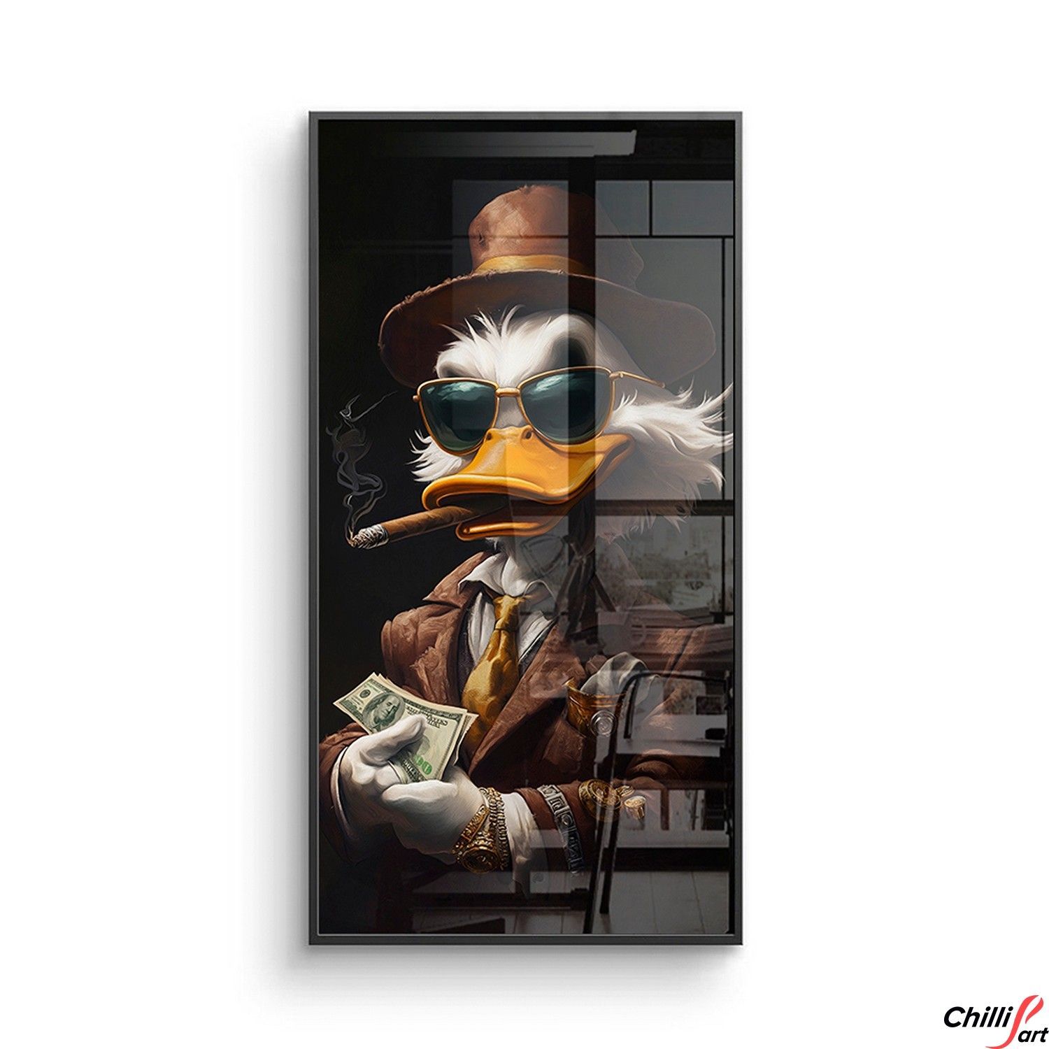 Картина Scrooge No Luck, Just Business - 40х80 см - БЕЗ РАМКИ