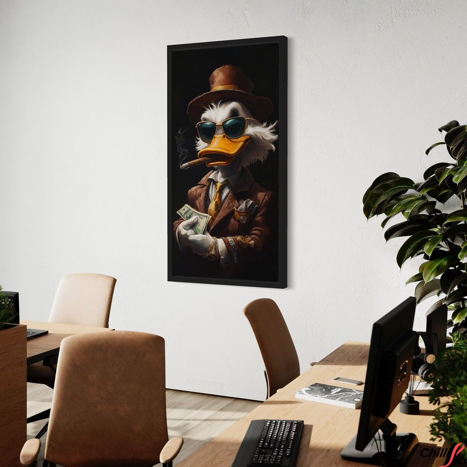 Картина Scrooge No Luck, Just Business - 40х80 см - БЕЗ РАМКИ