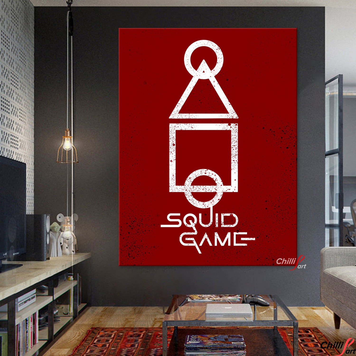 Картина Squid game logo