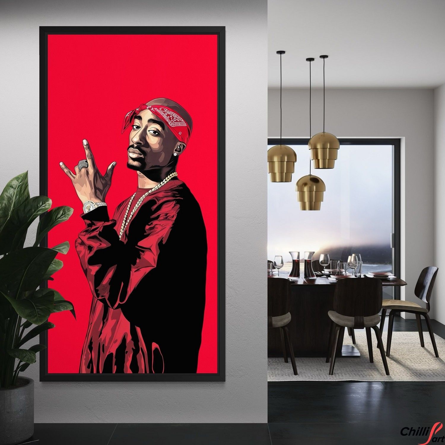 Картина Tupac Shakur Art