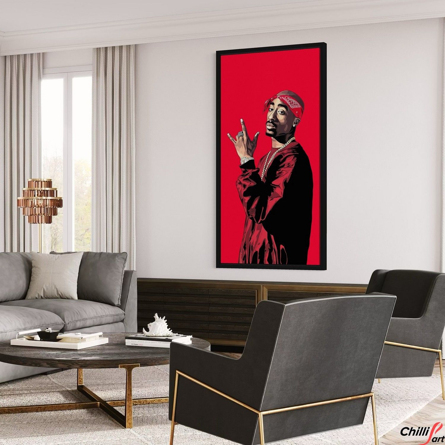 Картина Tupac Shakur Art