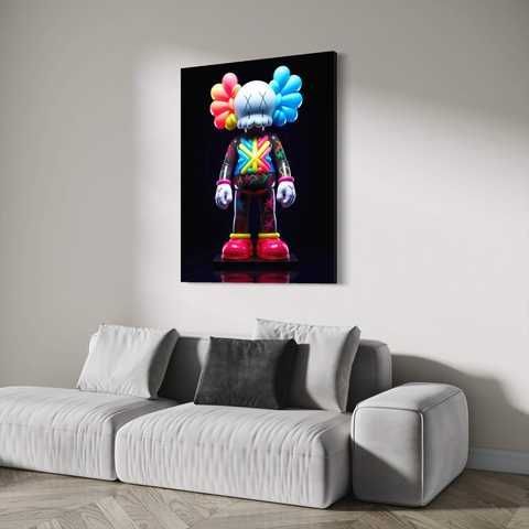 Картина Neon KAWS №4