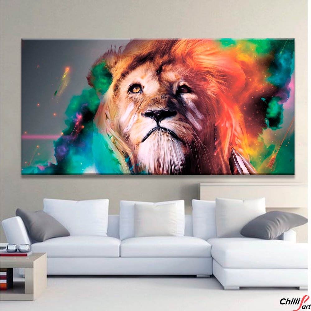 Картина Rainbow Lion