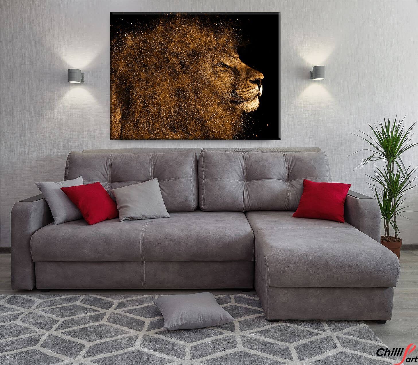 Картина Lion Splash