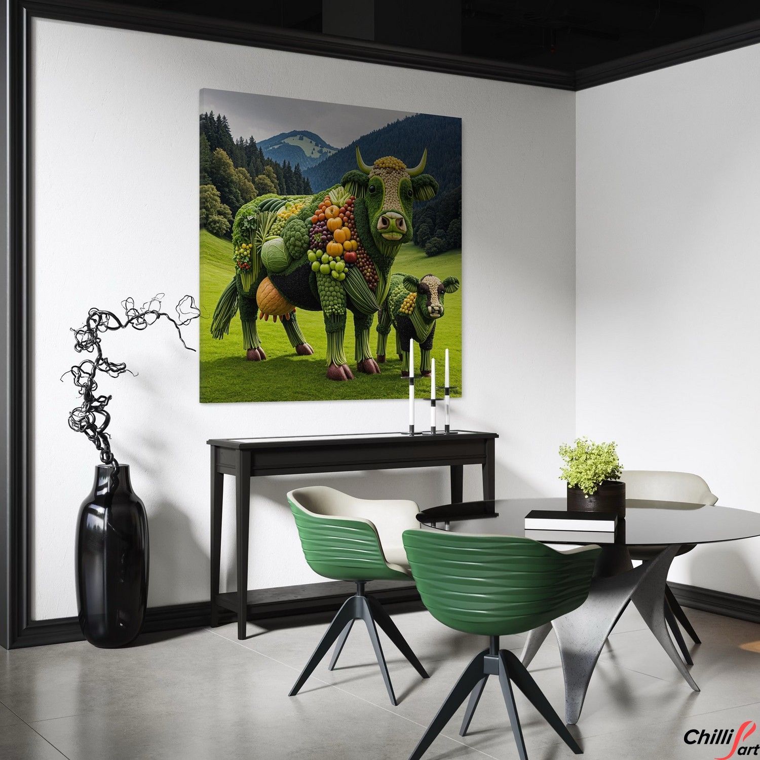 Картина Vegetable Cow - 40х40 см - Без рамки