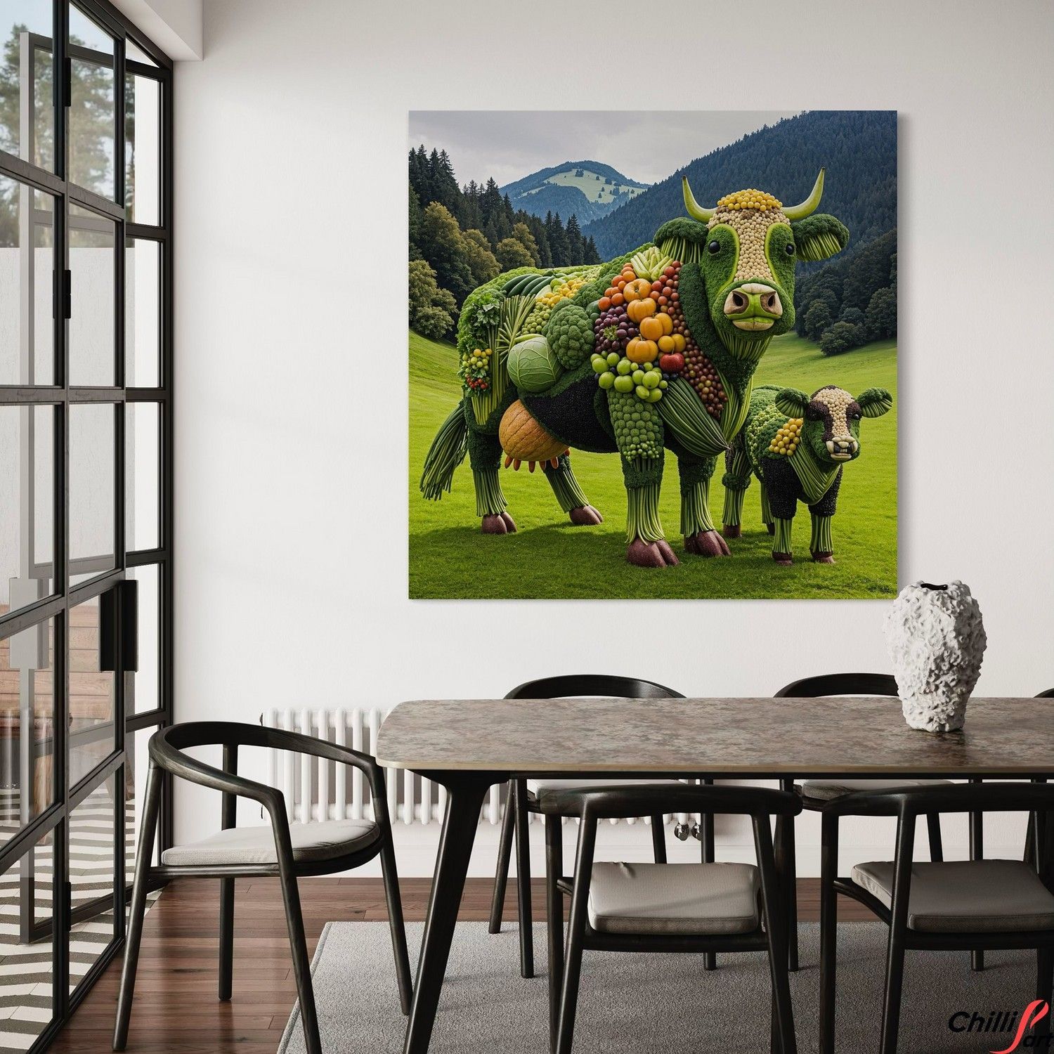 Картина Vegetable Cow - 40х40 см - Без рамки