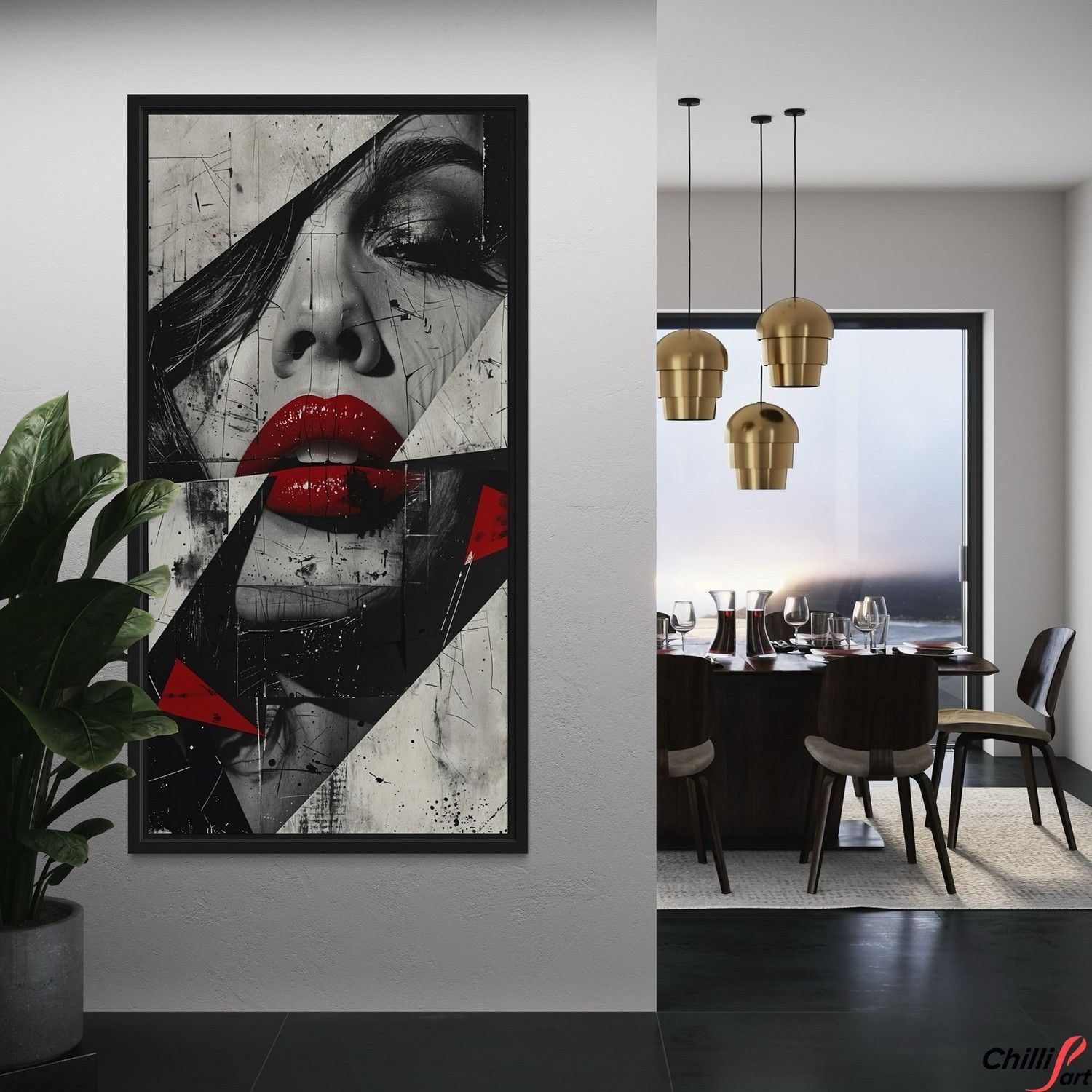 Картина Lips in Pieces