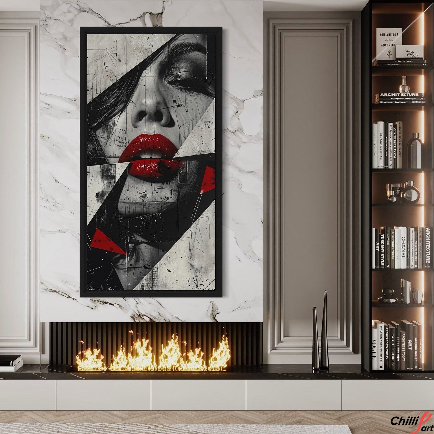 Картина Lips in Pieces