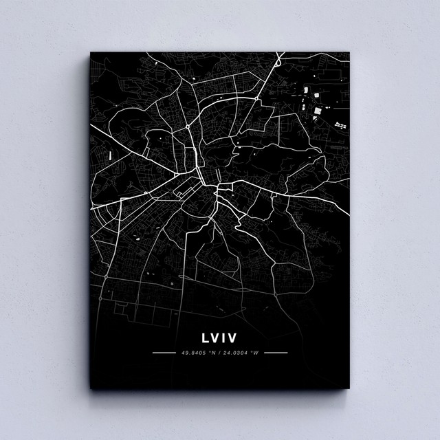 Картина Lviv map