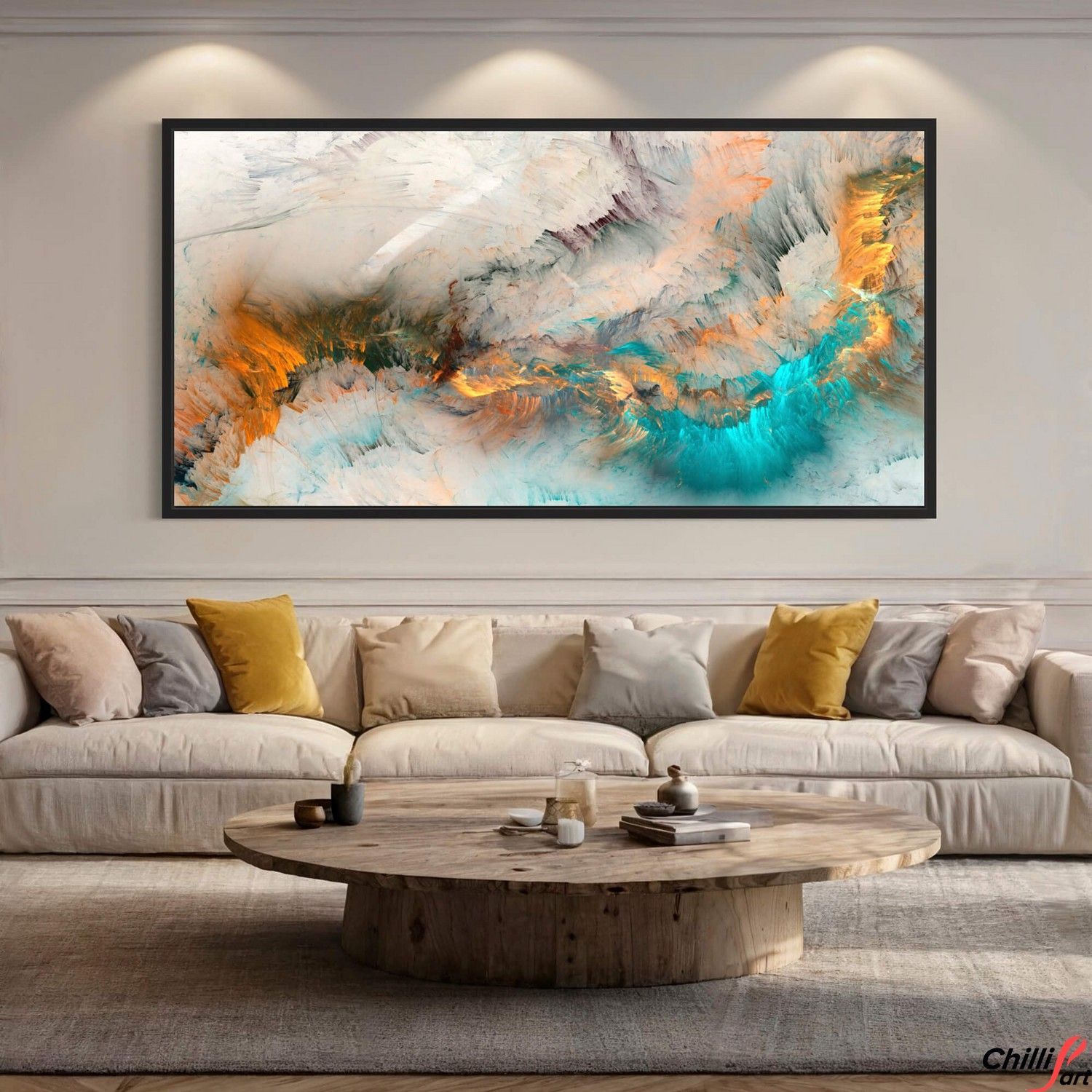 Картина Yellow & Turquoise Cloud