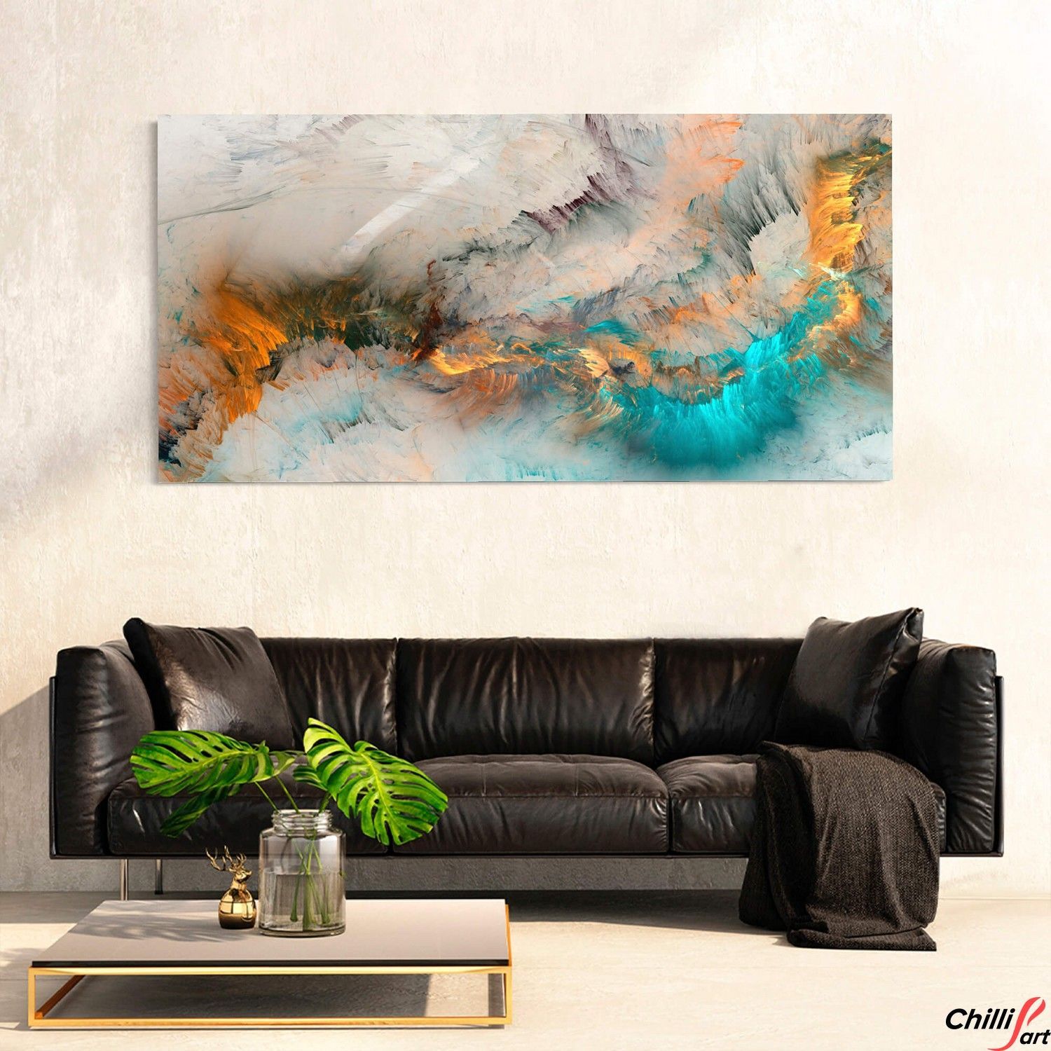 Картина Yellow & Turquoise Cloud