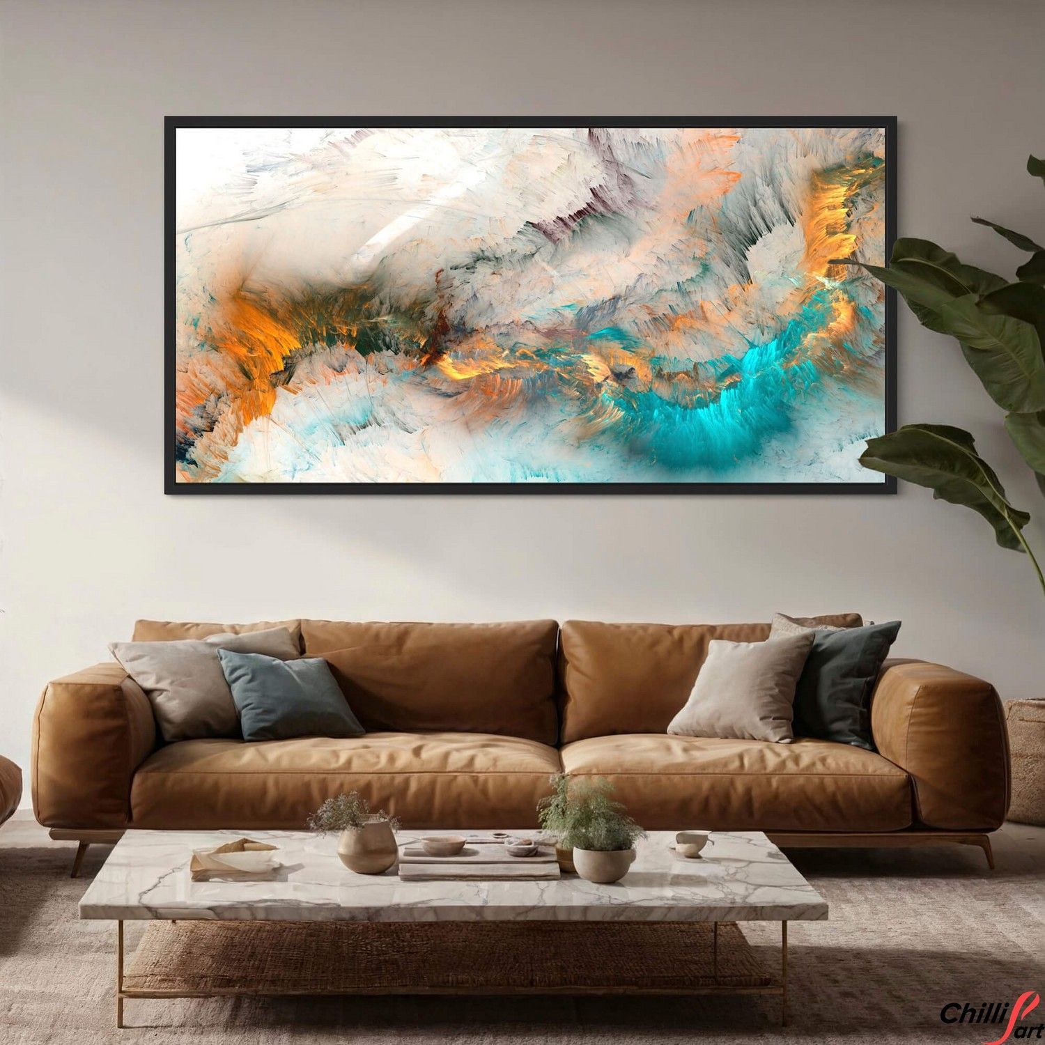 Картина Yellow & Turquoise Cloud