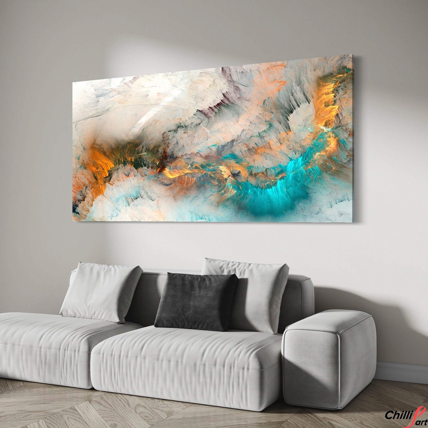 Картина Yellow & Turquoise Cloud